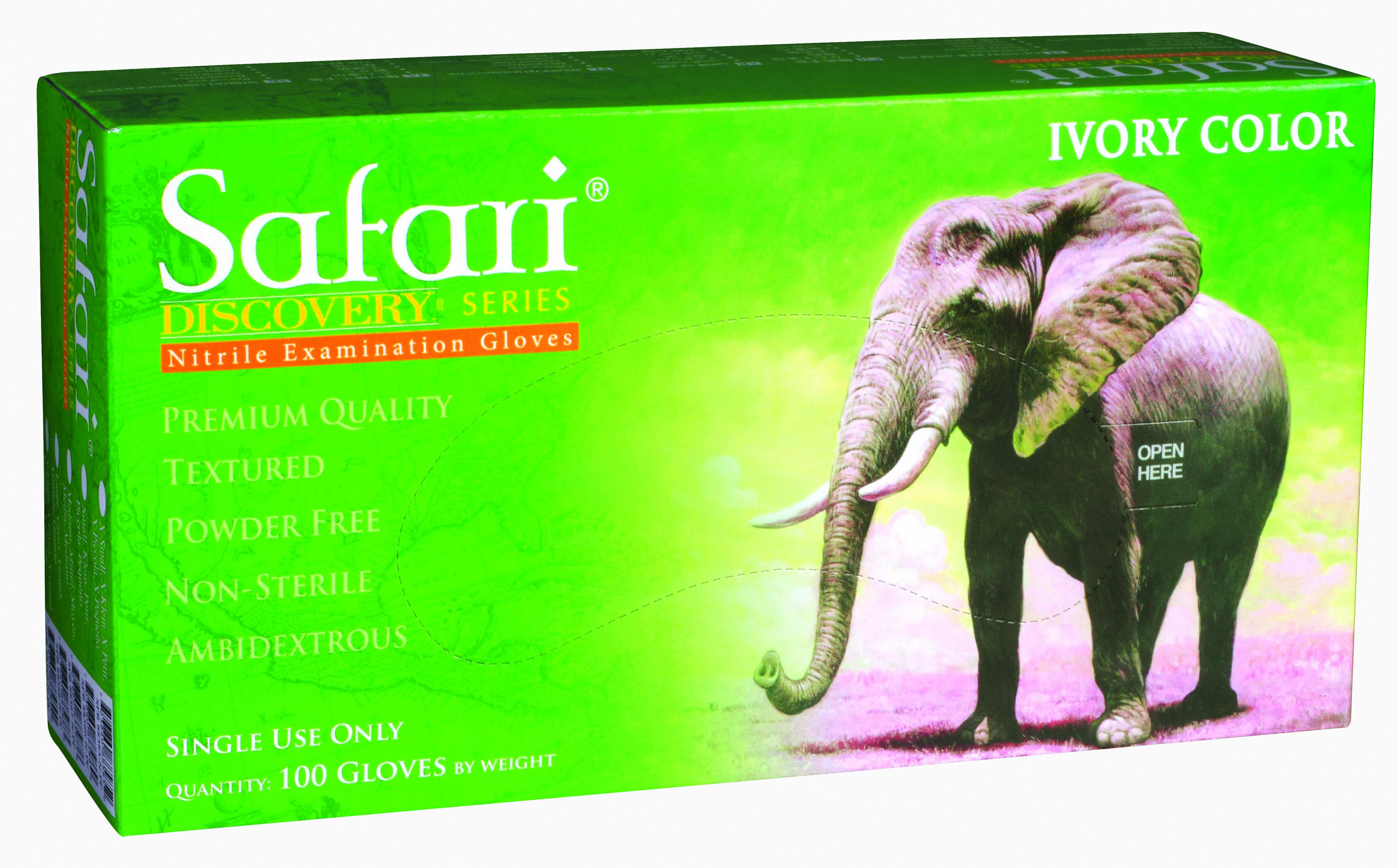 Safari Nitril handske hvid, x-small, 100 stk.